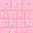 Japan Sanrio - Usahana Tile Sticker (Ballet Core)