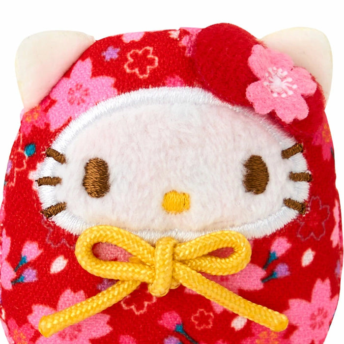 Japan Sanrio - Hello Kitty Magnet Color: Red (Sakura Daruma)