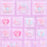 Japan Sanrio - Bonbon Ribbon Tile Sticker (Ballet Core)
