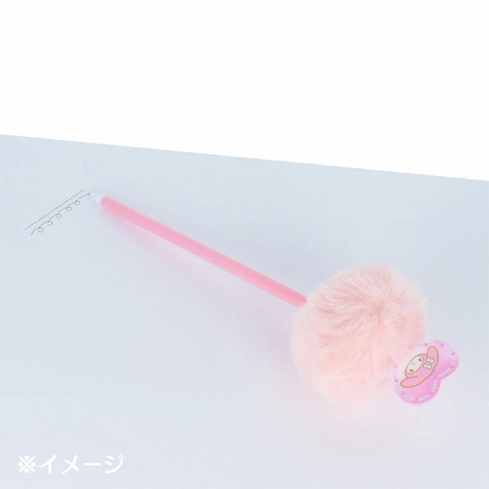 Japan Sanrio - My Melody Fur Ballpoint Pen (Ballet Core)