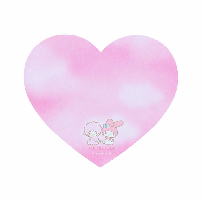 Japan Sanrio - My Melody & My Sweet Piano Heart-shaped Compact Memo Set (Ballet Core)