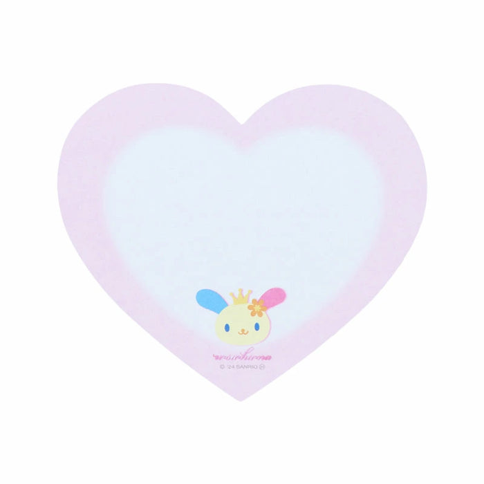 Japan Sanrio - Usahana Heart-shaped Compact Memo Set (Ballet Core)