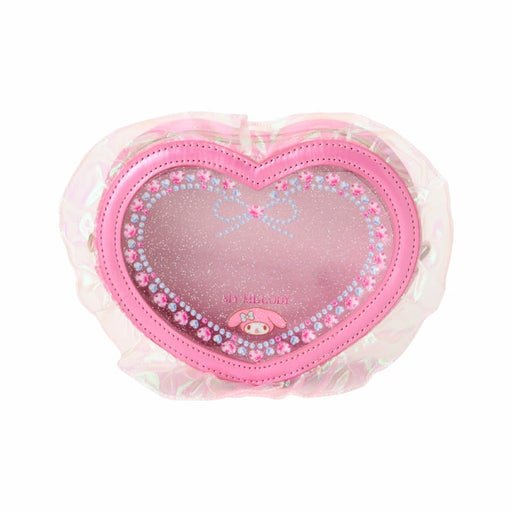 Japan Sanrio - My Melody Heart-shaped Clear Pouch (Ballet Core)