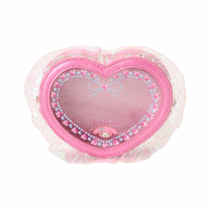 Japan Sanrio - My Melody Heart-shaped Clear Pouch (Ballet Core)