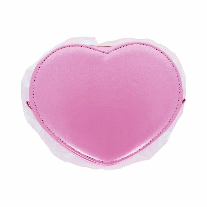 Japan Sanrio - My Melody Heart-shaped Clear Pouch (Ballet Core)