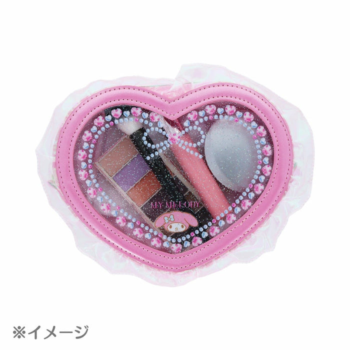 Japan Sanrio - My Melody Heart-shaped Clear Pouch (Ballet Core)