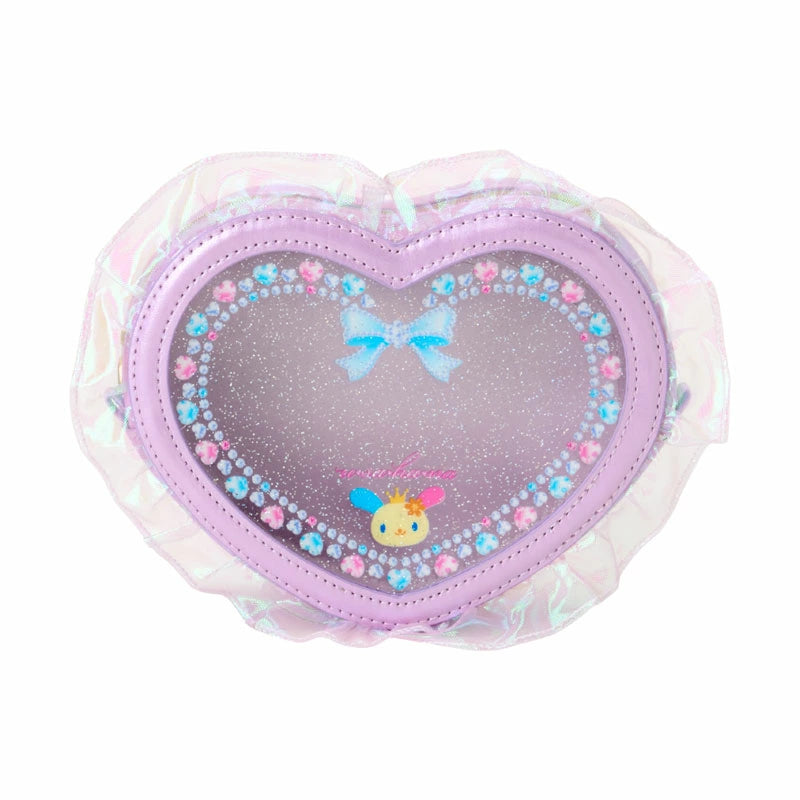 Japan Sanrio - Usahana Heart-shaped Clear Pouch (Ballet Core)