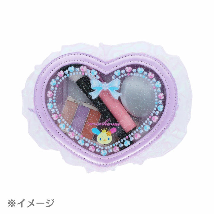 Japan Sanrio - Usahana Heart-shaped Clear Pouch (Ballet Core)