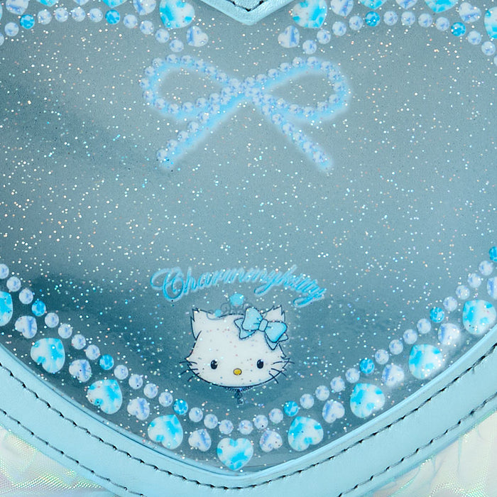 Japan Sanrio - Charmy Kitty Heart-shaped Clear Pouch (Ballet Core)
