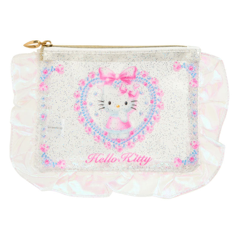 Japan Sanrio - Hello Kitty Frilled Pouch (Ballet Core)