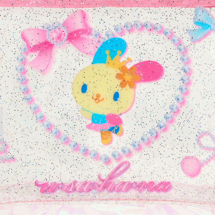 Japan Sanrio - Usahana Ruffled Pouch (Ballet Core)