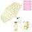Japan Sanrio - Pompompurin Mini Folding Umbrella for Sun and Rain (Watercolor Flowers)