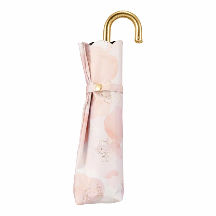 Japan Sanrio - Hello Kitty Mini Folding Umbrella for Sun and Rain (Watercolor Motif)