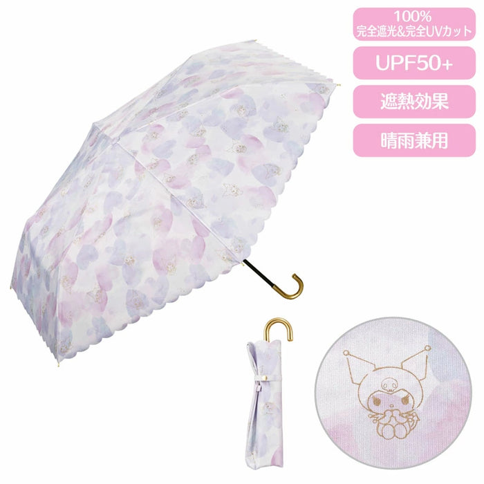 Japan Sanrio - My Melody Mini Folding Umbrella for Sun and Rain (Watercolor Motif)