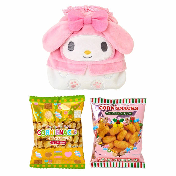 Japan Sanrio - Christmas Sweets 2025 Collection x My Melody Candy & Character-Shaped Drawstring Bag