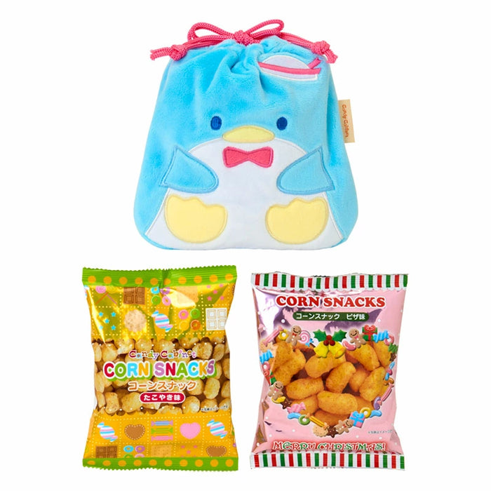 Japan Sanrio - Christmas Sweets 2025 Collection x Tuxedo Sam Candy & Character-Shaped Drawstring Bag