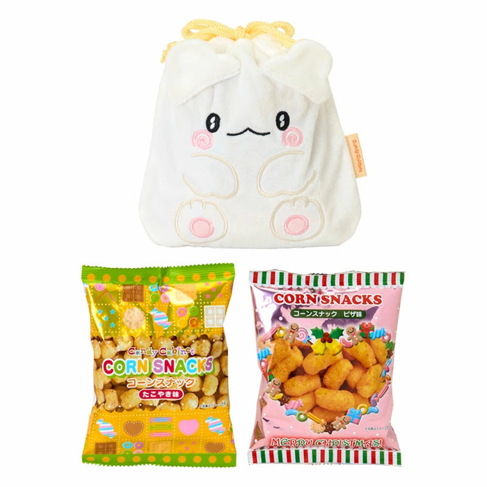 Japan Sanrio - Christmas Sweets 2025 Collection x Hanamaruobake Candy & Character-Shaped Drawstring Bag