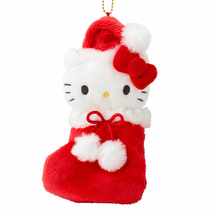 Japan Sanrio - Christmas Sweets 2025 Collection x Hello Kitty Cookie & Boots Plush Keychain Set