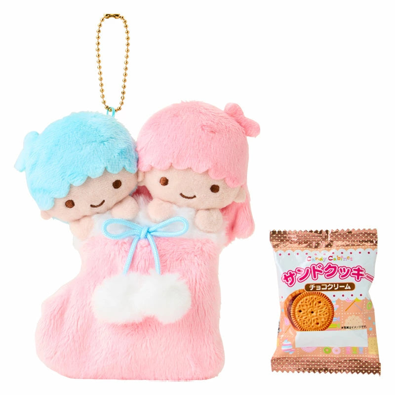 Japan Sanrio - Christmas Sweets 2025 Collection x Little Twin Stars Cookie & Boots Plush Keychain Set