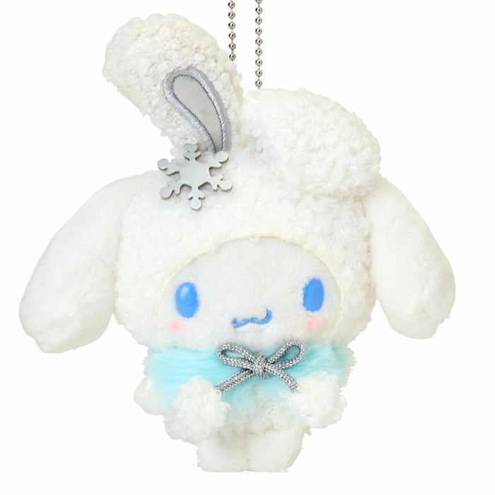 Japan Sanrio - Christmas Sweets 2025 Collection x  Snow Rabbit Cinnamoroll Ramune Candy & Plush Keychain Set