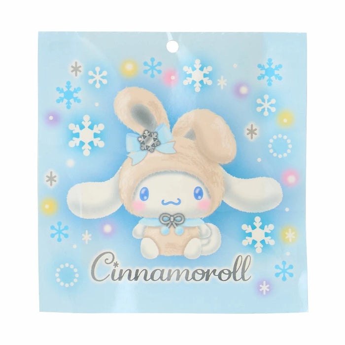 Japan Sanrio - Christmas Sweets 2025 Collection x  Snow Rabbit Cinnamoroll Ramune Candy & Plush Keychain Set