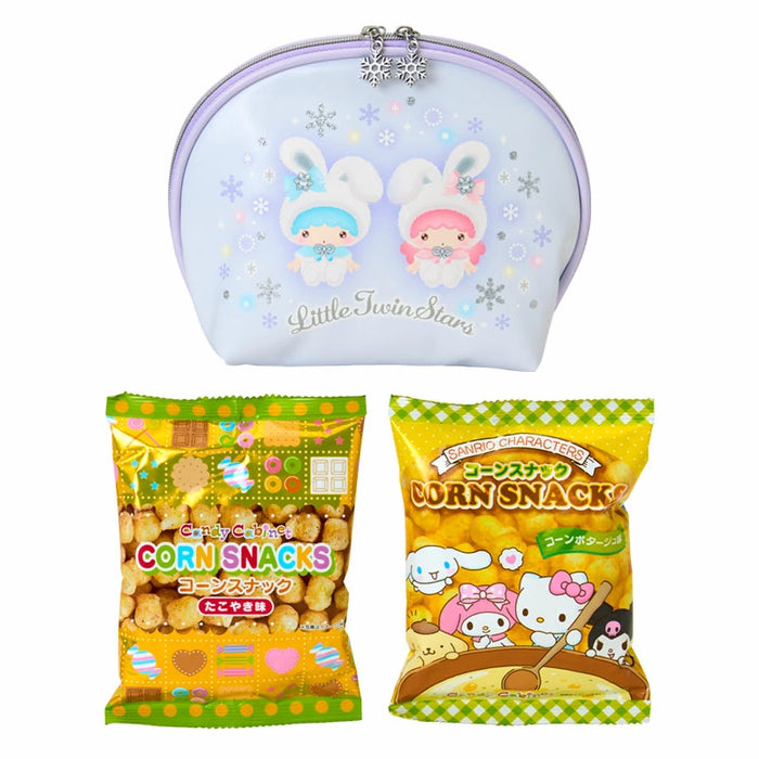 Japan Sanrio - Christmas Sweets 2025 Collection x  Snow Rabbit Little Twin Stars Sweets & Pouch