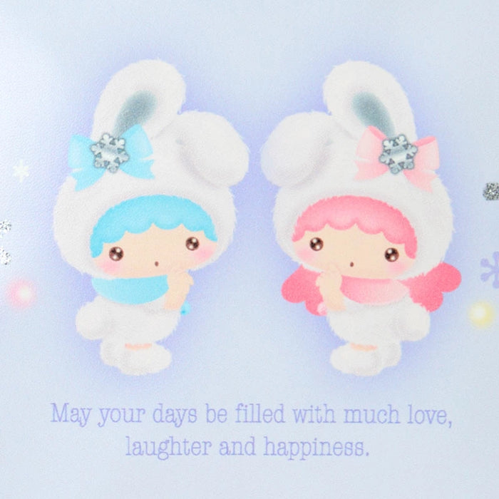 Japan Sanrio - Christmas Sweets 2025 Collection x  Snow Rabbit Little Twin Stars Sweets & Pouch