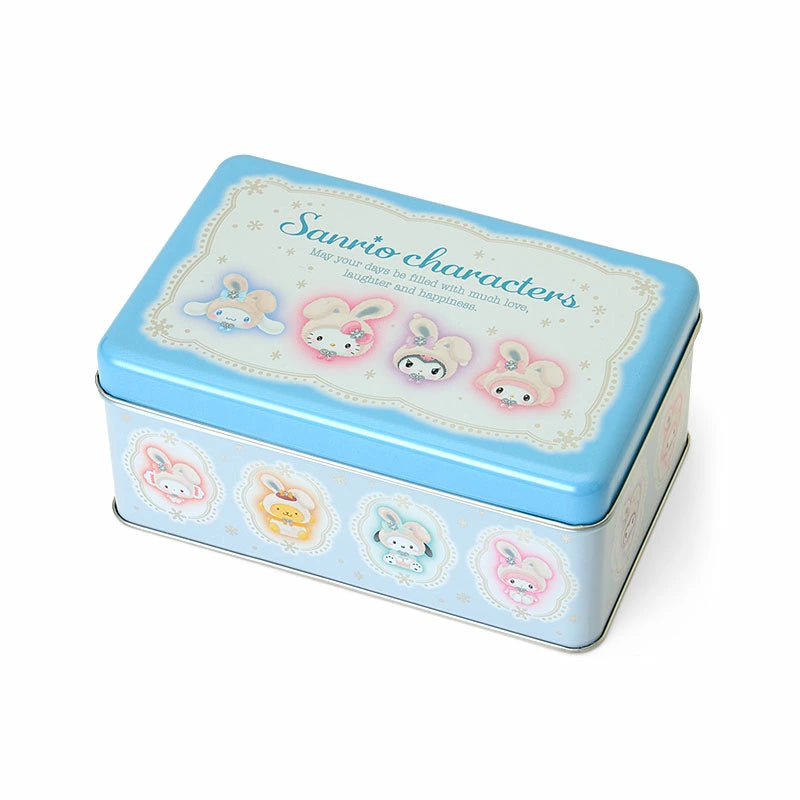 Japan Sanrio - Christmas Sweets 2025 Collection x  Snow Rabbit Sanrio Characters Biscuit & Tin Case