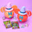 Japan Exclusive - Mickey or Minnie Mouse Jack-o'-Lantern Candy Pot with Snack