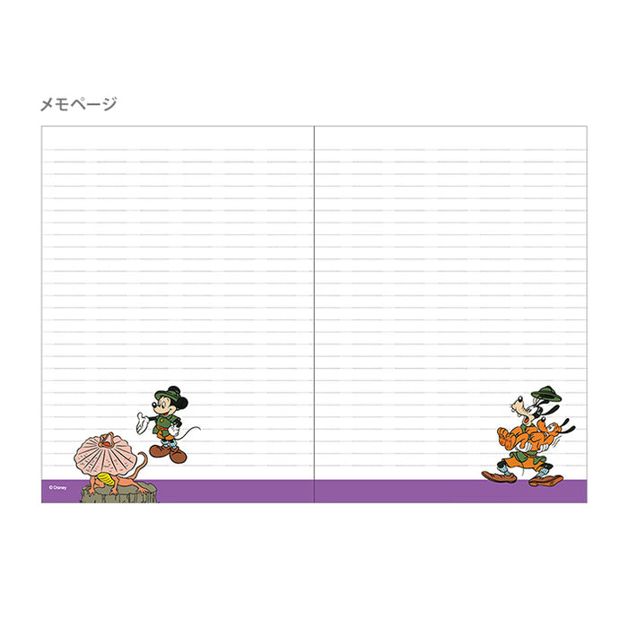 Japan Exclusive - Schedule Book & Calendar 2024 Collection x Mickey Mouse & Friends Notebook & Weekly Schedule Book B6