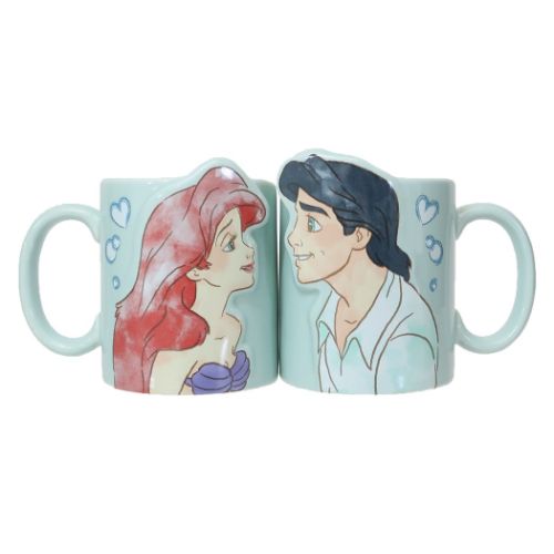 JP x RT  - The Little Mermaid Ariel & Prince Eric Pastel Colors Mugs Pair Box Set