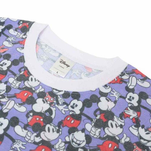 Japan Exclusive - All Over Print Mickey & Minnie Mouse T Shirt for Adults