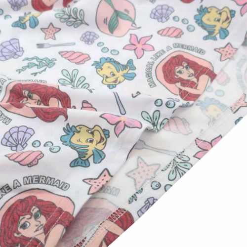 Japan Exclusive - All Over Print Ariel & Flounder T Shirt for Adults