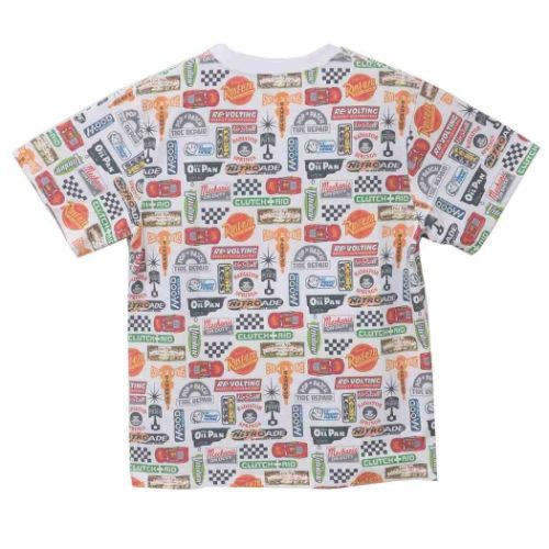 Japan Exclusive - All Over Print Cars Logo Pattern T Shirt for Adults