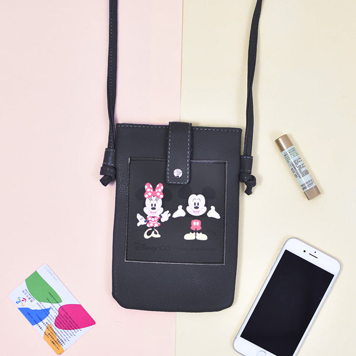 Taiwan Disney Collaboration - Disney 100 Years of Wonder -  Leather Crossbody Phone Case (2 Styles)