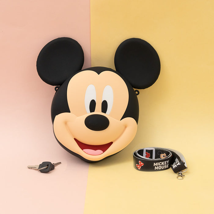Taiwan Disney Collaboration - Disney Characters Big Head Silicone Crossbody Bag - Big ( 5 Styles)
