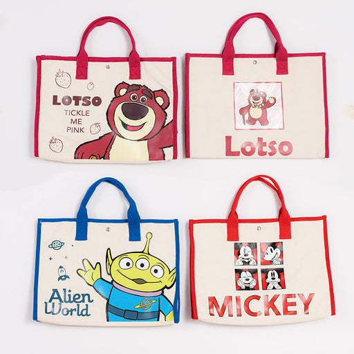 Taiwan Disney Collaboration - Disney Characters Big Size Canvas Tote Bag (4 Styles)