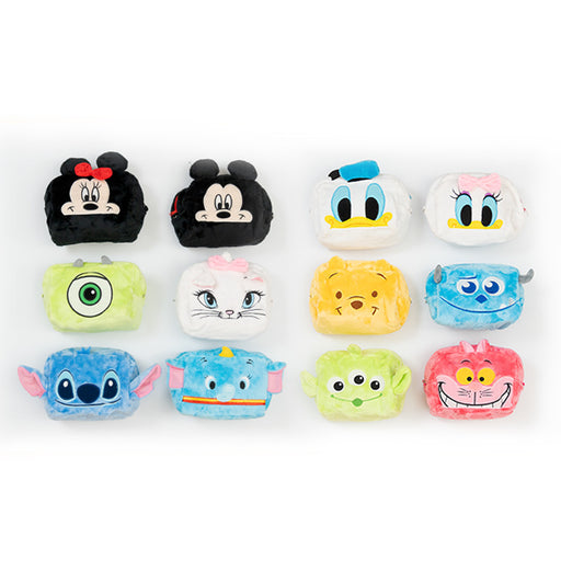 Taiwan Disney Collaboration - Disney Characters Fluffy Makeup Case ( 12 Styles)