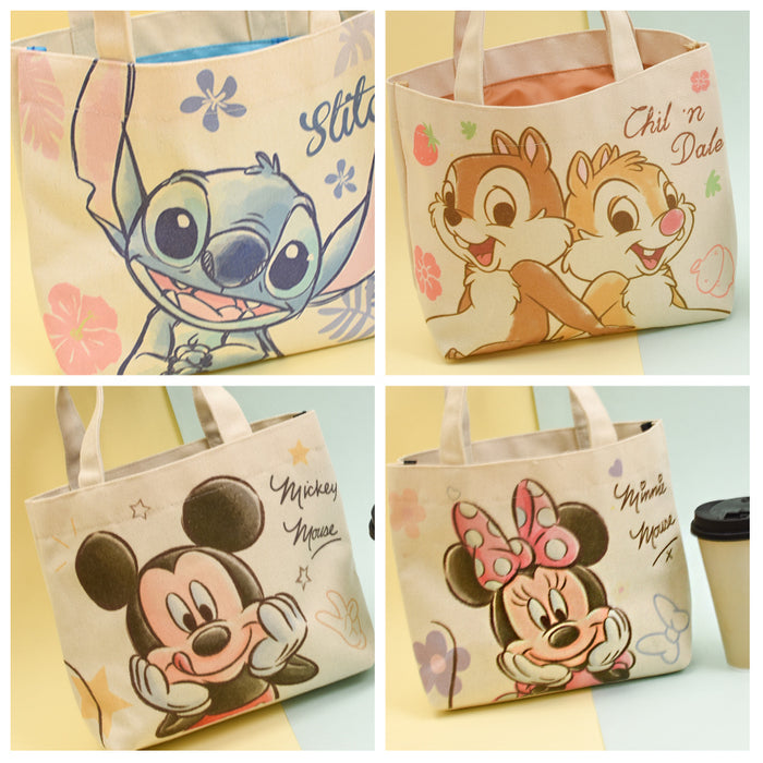 Taiwan Disney Collaboration - Disney Characters Mini Canvas Tote Bag (7 Styles)