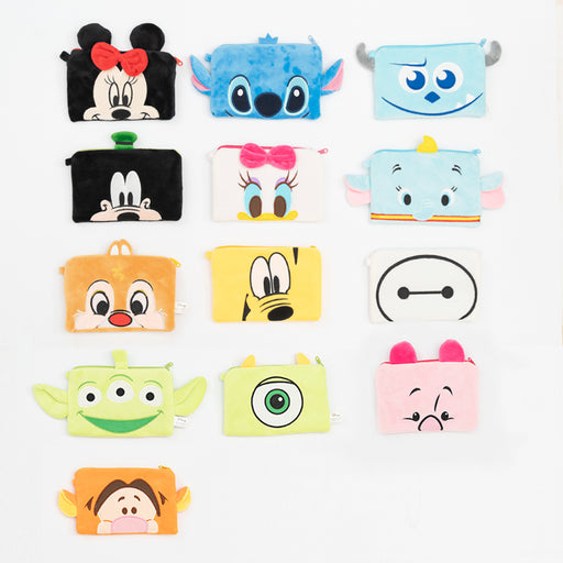 Taiwan Disney Collaboration - Disney Characters Plush Flat Make Up Case (13 Styles)