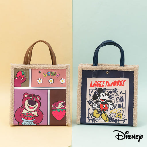Taiwan Disney Collaboration - Mickey/Lotso Fluffy Edge Tote Bag (2 Styles)