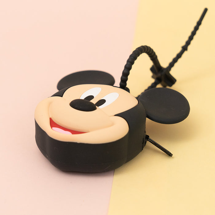 Disney Silicone Sweet Coin Purse Keychain Cartoon Mickey Stitch
