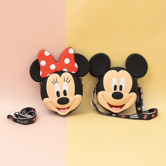 Taiwan Disney Collaboration - Disney Characters Big Head Silicone Crossbody Bag - Big ( 5 Styles)