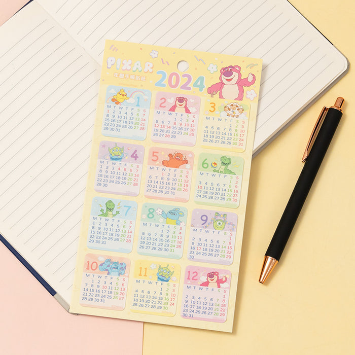 Taiwan Disney Collaboration - Disney Characters 2024 Calendar Stickers (4 Styles)