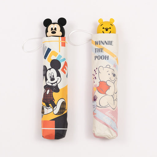 Taiwan Disney Collaboration - Mickey/ Pooh Silicone Head Handle Foldable Umbrella (2 Styles)