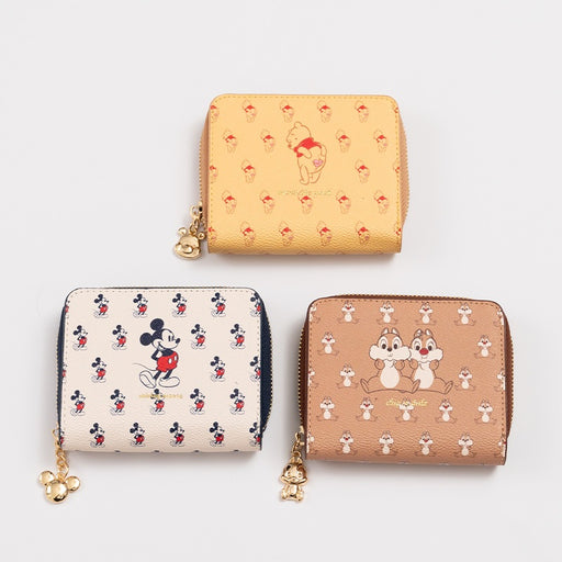 Taiwan Disney Collaboration - Disney Characters Full Pattern Leather Short Wallet