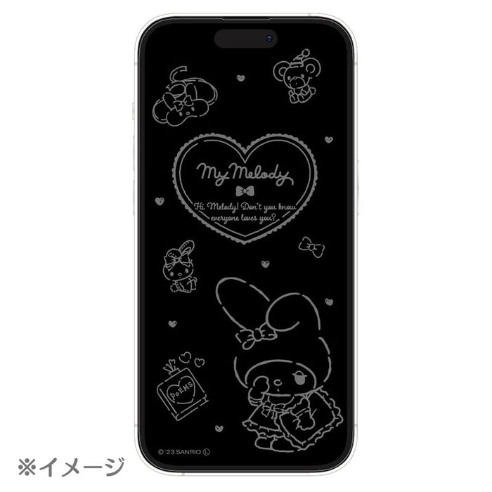 Japan Sanrio - My Melody Glass Screen Protector for iPhone14 Pro