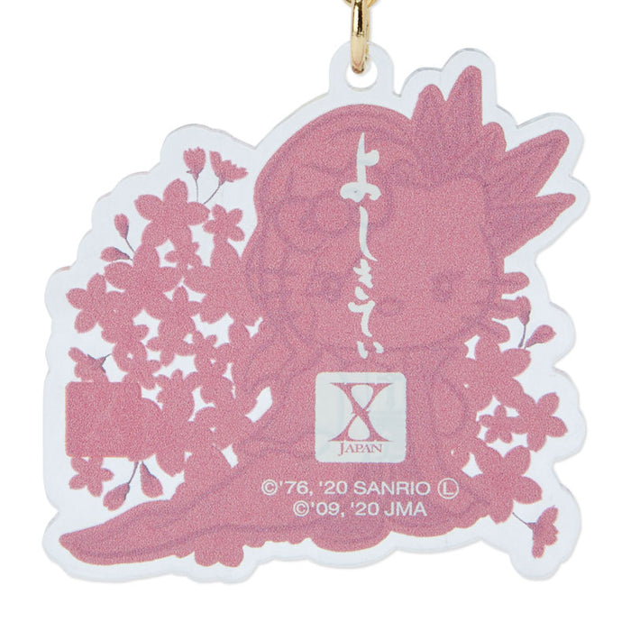 Japan Sanrio - Yoshikitty Acrylic key chain (cherry blossom)