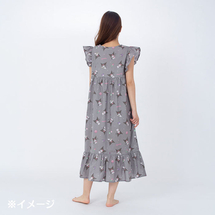 Japan Sanrio - Kuromi Room Dress for Adults (Color: Grey)