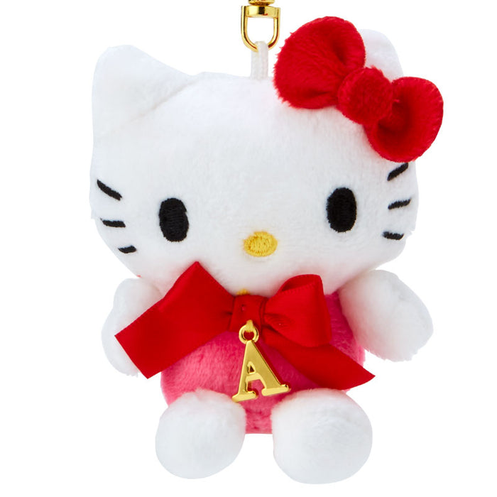 Japan Sanrio - Hello Kitty Initial "A" Plush Keychain